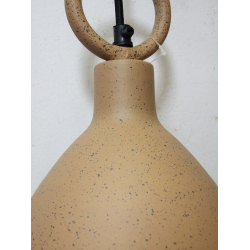 Lampa wisząca metalowa  Wabi Sabi z ozdobnym trzonem